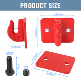 JDMSPEED Pack Of (2) 3/8" Bolt On Grab Hooks For Loader Tractor Bucket Heavy Duty Steel