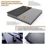 JDMSPEED 8FT Long Bed Hard 3-fold Tonneau Cover For 99-16 Ford F250 350 F550 Super Duty