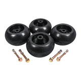 JDMSPEED (4) Hustler Mower Deck Wheel Fits Raptor SD, Super Z, Hustler Sport, FasTrak SD