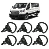 JDMSPEED For Ford Transit 150 250 350 Van 2015-2023 Black Cargo D-Hooks 3 Pair/Set of 6