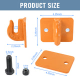 JDMSPEED NEW 2 Set Heavy Duty 3/8" Bolt On Grab Hooks For Loader Tractor Bucket Orange