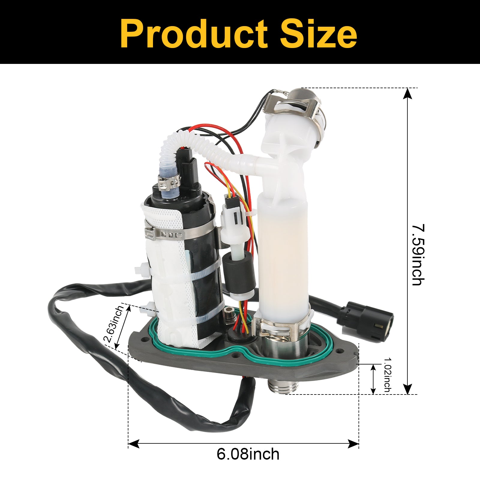 JDMSPEED Fuel Pump Module Assembly 75268-07F For 07-2019 Harley