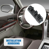 JDMSPEED Front Left Power Window Switch For Cadillac Chevy GMC Yukon 4Door Silverado 1500
