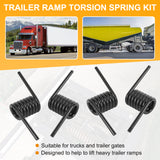 JDMSPEED NEW RS16933R/L H Left & Right Side Heavy-Duty Ramp Trailer Coil Springs 2 Pairs