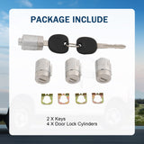JDMSPEED Door Lock Cylinders w/ Keys Fit Chevy Express GMC Savana 1500 2500 3500 01-07