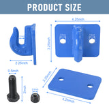JDMSPEED NEW Blue 2 Set Heavy Duty 3/8" Bolt On Grab Hooks Fits Loader Tractor Bucket