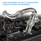 JDMSPEED New Turbocharger Y-Pipe Up Pipe Kit For Ford 6.0L Powerstroke Diesel 2003-2007