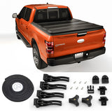 JDMSPEED 8FT Long Bed Hard 3-fold Tonneau Cover For 99-16 Ford F250 350 F550 Super Duty