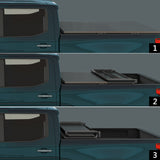 JDMSPEED 4.6FT Bed 3-Fold Tonneau Cove Soft Tri Fold 4'6" Bed For Ford Maverick 4WD 2022