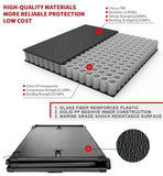 JDMSPEED Lock Hard Tri-Fold Tonneau Cover Fits For 2015-2019 Ford F-150 5.5ft Short Bed