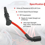 JDMSPEED 10.5MM HUGE SPARK PLUG WIRES SET CHEVY GM PONTIAC CHEVROLET LS1 LS2 LS3