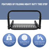 JDMSPEED Tire Step 300 lbs Max For Pickup Truck SUV Adjustable Tire Mounted Auto Step NEW