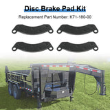 JDMSPEED Trailer Brake Rotor&Pads 070-006-01 Fits Dexter trailer axles 10k&12k k71-180-00