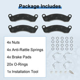 JDMSPEED NEW 4Pcs Trailer Axle Disc Brake Pad 10k 12k Kit K71-180-00 For Dexter Pad Set