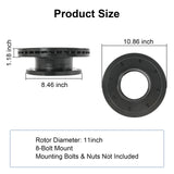 JDMSPEED Trailer Brake Rotor&Pads 070-006-01 Fits Dexter trailer axles 10k&12k k71-180-00