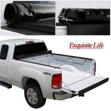 JDMSPEED Lock & Soft Roll Up Tonneau Cover For 04-14 Ford F-150 With 6.5ft / 78 inch Bed