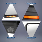 JDMSPEED L+R Power Heated Puddle LED Signal Towing Mirrors For 2007-2014 Ford F-150