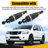 JDMSPEED 2× Rear Air Shock Absorber For Infiniti QX56 2004-10 5.6L Nissan Armada 2005-15