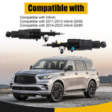 JDMSPEED 2X Rear Hydraulic Air Suspension Shock Struts For 2011-2021 Infiniti QX56 QX80
