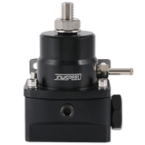 JDMSPEED AN8 AN6 BLACK Fuel Inject Pressure Regulator Kit W/ 0-160psi Oil Gauge 8AN EFI