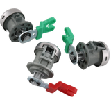 JDMSPEED For Ford Ignition Switch Lock Cylinder + (3) Door Lock Cylinder W/2 Logo Keys