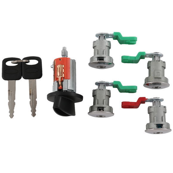 JDMSPEED Ignition Cylinder & 4 Door Lock Set For Ford Econoline Van E150 E350 E250 703369