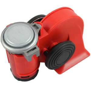 JDMSPEED New Nautilus Super Loud 12v Red Twin Auto Machine Air Horn 139dB Universal ATV