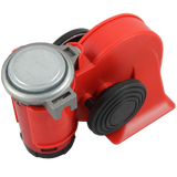 JDMSPEED New Nautilus Super Loud 12v Red Twin Auto Machine Air Horn 139dB Universal ATV