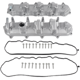 JDMSPEED 2x Valve Cover W/ Gasket For Chevrolet Silverado 1500 2014-2020 Tahoe Aluminum