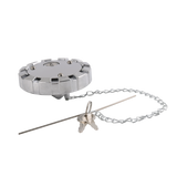 JDMSPEED For Kenworth Peterbilt 3 1/2" Course Thread 5.5 TPI Fuel Tank Locking Gas Cap
