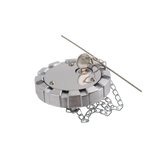 JDMSPEED For Kenworth Peterbilt 3 1/2" Course Thread 5.5 TPI Fuel Tank Locking Gas Cap