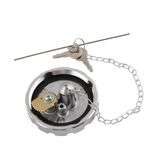 JDMSPEED For Kenworth Peterbilt 3 1/2" Course Thread 5.5 TPI Fuel Tank Locking Gas Cap