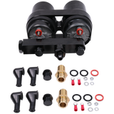 JDMSPEED 2x 300LPH External Fuel Pump 044 w/ Double Hole Fuel Pump Bracket 0580254044
