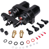 JDMSPEED 2x 300LPH External Fuel Pump 044 w/ Double Hole Fuel Pump Bracket 0580254044