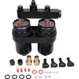 JDMSPEED 2x 300LPH External Fuel Pump 044 w/ Double Hole Fuel Pump Bracket 0580254044