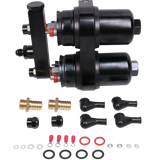 JDMSPEED 2x 300LPH External Fuel Pump 044 w/ Double Hole Fuel Pump Bracket 0580254044