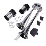 JDMSPEED Loud Dual Trumpet Train Air Horn System Kit Car/Truck/Boat 12V Chrome Color