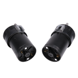 JDMSPEED 12V Black Loud Dual Trumpet Train Air Horn System Kit Car/Truck/Boat/Van