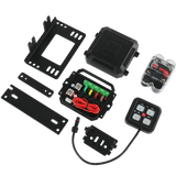 JDMSPEED Auxpower A24 4 Gang RGB Backlit Switch Panel Automatic Dimming 3 Lighting Modes