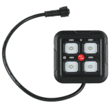 JDMSPEED Auxpower A24 4 Gang RGB Backlit Switch Panel Automatic Dimming 3 Lighting Modes