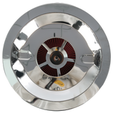 JDMSPEED 14" X 3" Round Red Thru High Flow Washable Air Cleaner w/ Chrome Lid For SBC BBC