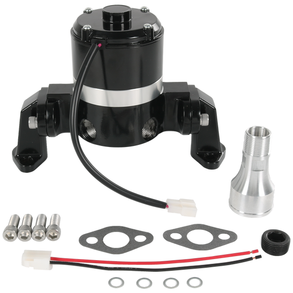 JDMSPEED 12V Electric Water Pump For Chevy Small Block 283 327 350 400 SBC EWP Black