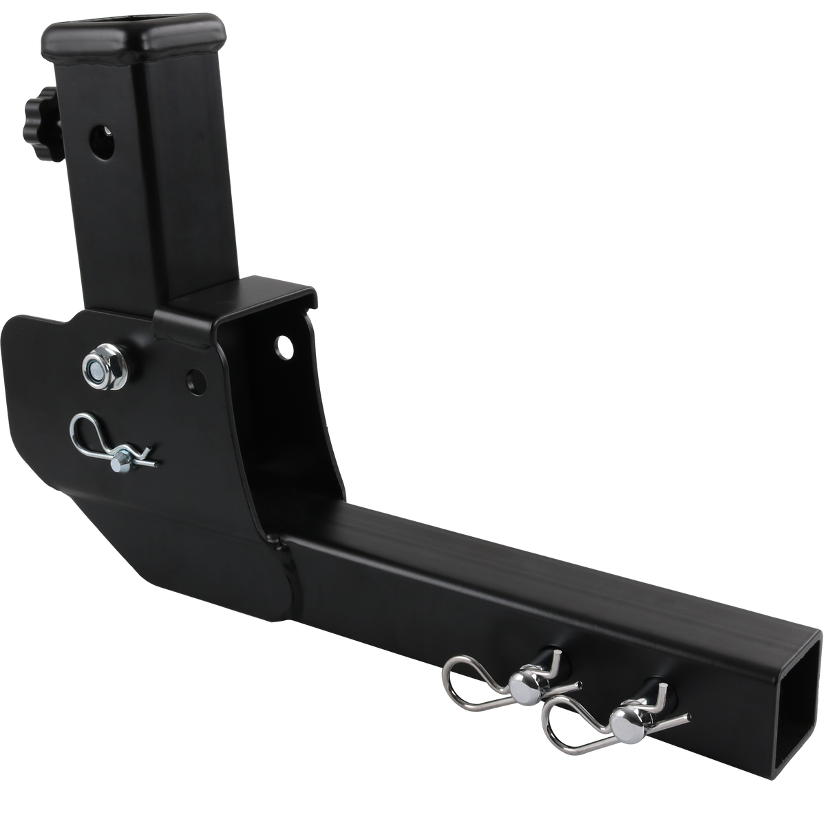 KUAFU 2" Folding Hitch Adapter Compatible With 2 Inch Trailer Hitch Extension Shank Mount Cargo Wheelchair Carrier Adapter 500lbs Weight Capacity, Receivers - Canada