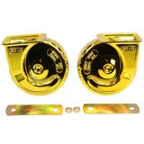 JDMSPEED Pair 12V Super Loud Electric Snail Air Train Horn For Truck Car Boat Motorcycle