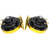 JDMSPEED Pair 12V Super Loud Electric Snail Air Train Horn For Truck Car Boat Motorcycle