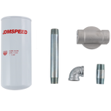 JDMSPEED 18GPM 3/4" 10Micron Particulate Filter for Diesel Gas Transfer Tanks Fuel Barrel