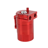 JDMSPEED 300ML Universal Baffled Catch Can Kit with 5FT 3/8 Inch Red Oil Catch Can