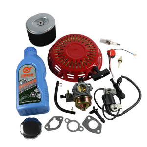 JDMSPEED For Honda GX390 GX340 Recoil Carburetor Ignition Coil Spark Plug Air Filter Kit