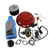 JDMSPEED For Honda GX390 GX340 Recoil Carburetor Ignition Coil Spark Plug Air Filter Kit