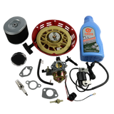 JDMSPEED For Honda GX390 GX340 Recoil Carburetor Ignition Coil Spark Plug Air Filter Kit